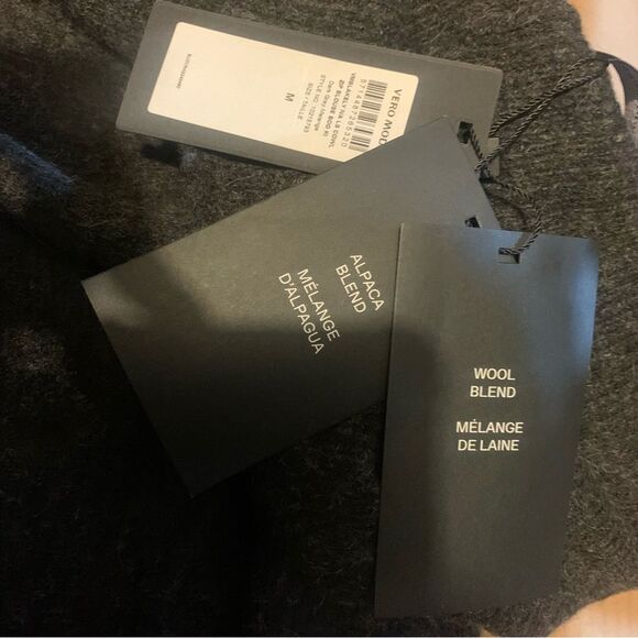 Vero moda Blakely Wool M Women’s Melange Cowl Neck Sweater side Zip Alpa… - Picture 11 of 16